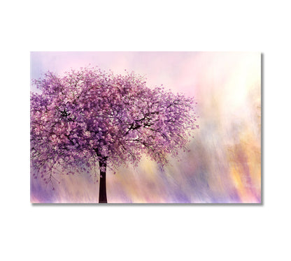 Cherry Blossom Tree Canvas Print-Canvas Print-CetArt-1 Panel-24x16 inches-CetArt