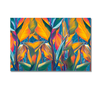 Beautiful Exotic Tropical Leaves Canvas Print-Canvas Print-CetArt-1 Panel-24x16 inches-CetArt