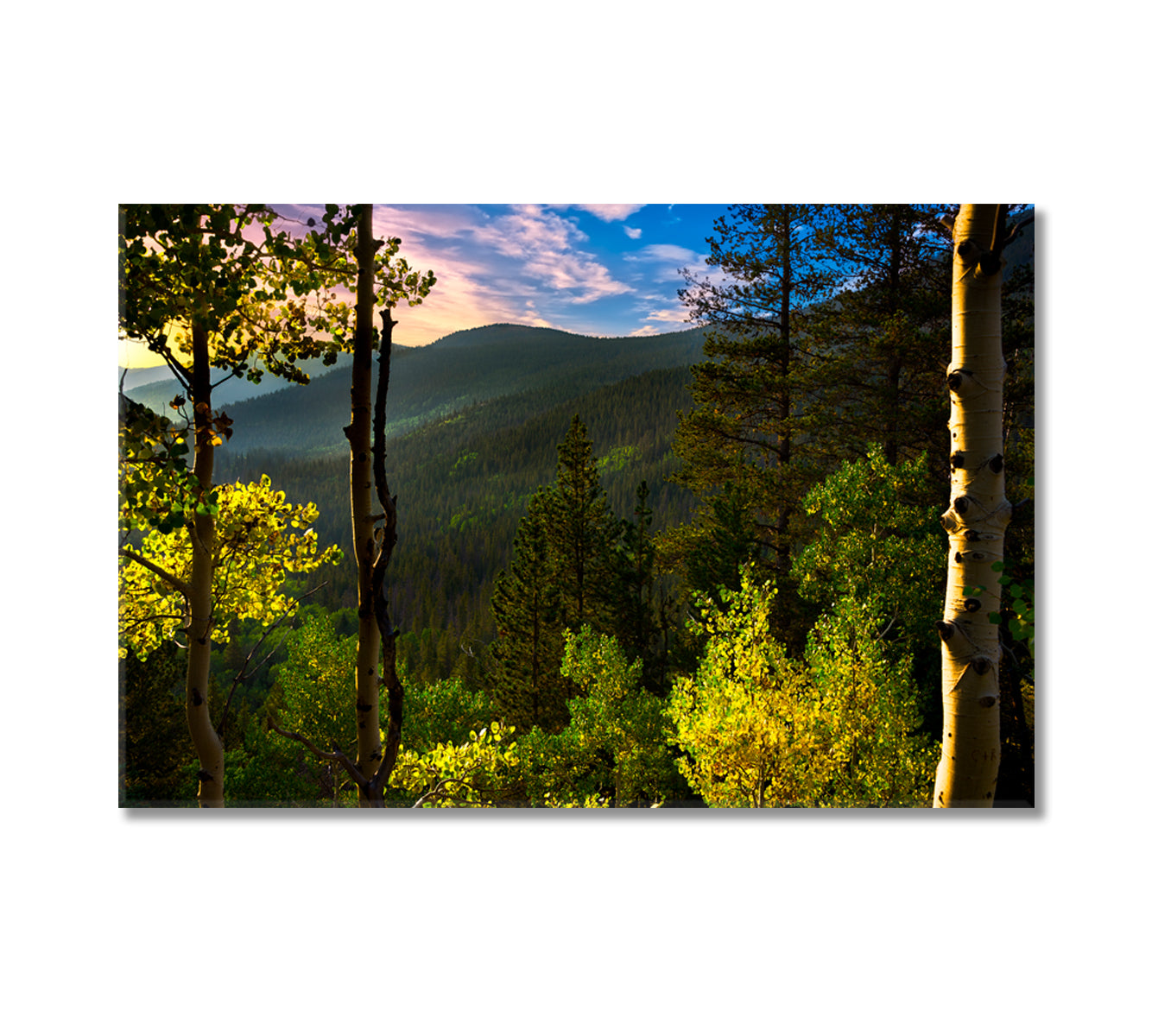 Beautiful Rocky Mountains of Colorado Canvas Print-Canvas Print-CetArt-1 Panel-24x16 inches-CetArt