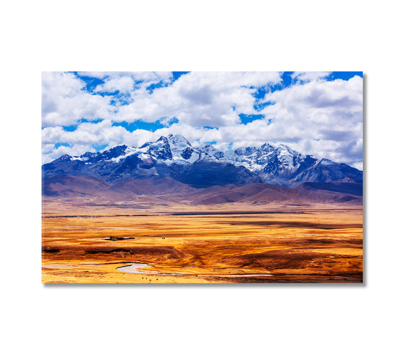 Cordillera Huayhuash Beautiful Mountains Landscapes Peru Canvas Print-Canvas Print-CetArt-1 Panel-24x16 inches-CetArt