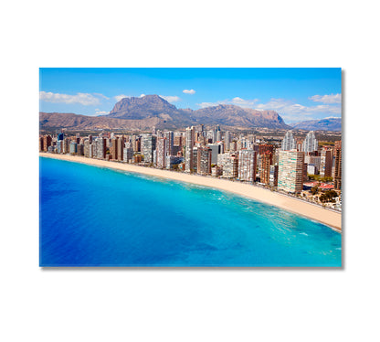 Benidorm Skyscrapers Costa Blanca Spain Canvas Print-Canvas Print-CetArt-1 Panel-24x16 inches-CetArt