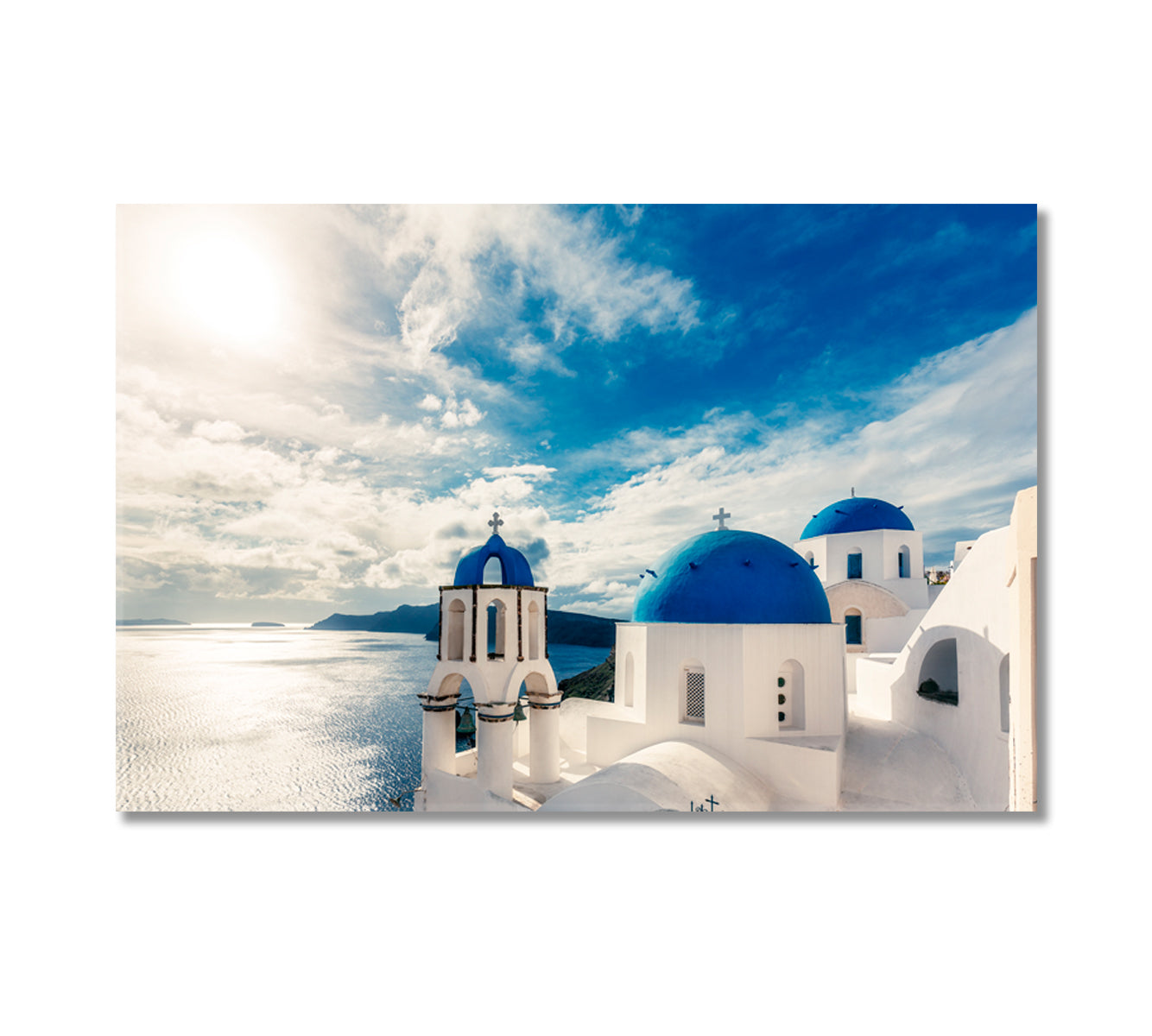 Churches in Oia Santorini Island Greece Canvas Print-Canvas Print-CetArt-1 Panel-24x16 inches-CetArt