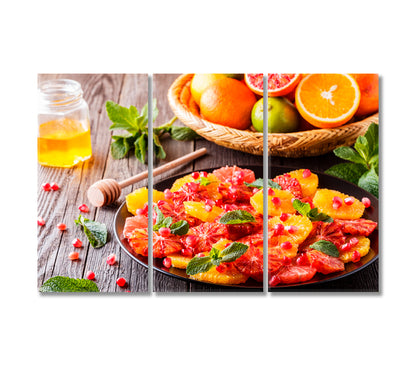 Grapefruit and Oranges Canvas Print-Canvas Print-CetArt-3 Panels-36x24 inches-CetArt