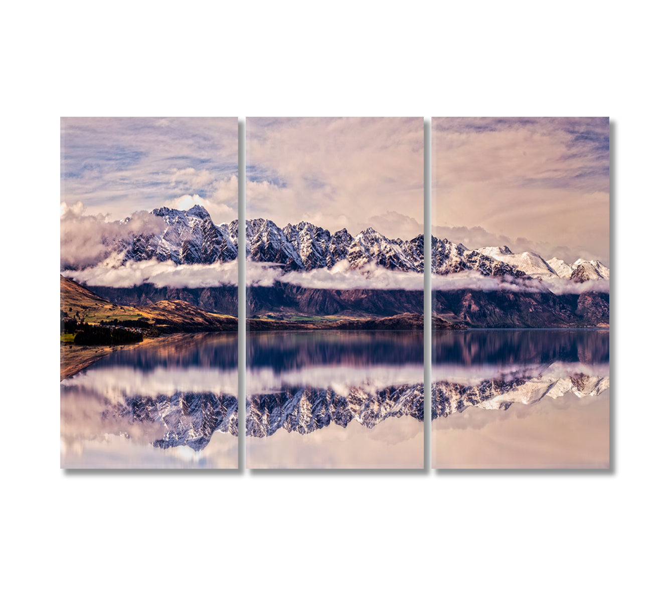 Remarkables Queenstown New Zealand Canvas Print-Canvas Print-CetArt-3 Panels-36x24 inches-CetArt