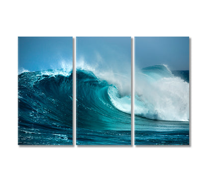 Ocean Wave Canvas Print-Canvas Print-CetArt-3 Panels-36x24 inches-CetArt