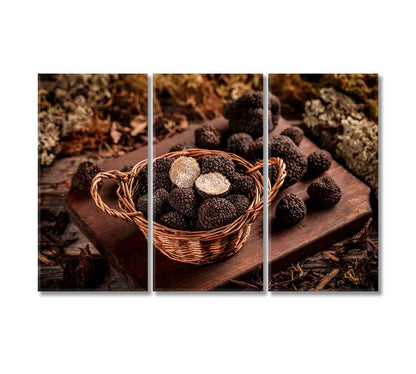 Black Truffles Canvas Print-Canvas Print-CetArt-3 Panels-36x24 inches-CetArt