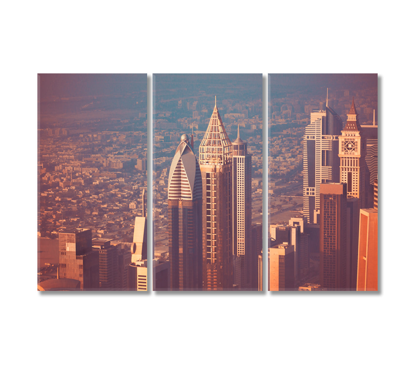 Beautiful Dubai Cityscape Canvas Print-Canvas Print-CetArt-3 Panels-36x24 inches-CetArt