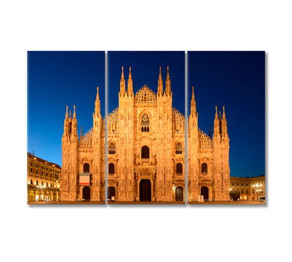 Piazza del Duomo Italy Canvas Print-Canvas Print-CetArt-3 Panels-36x24 inches-CetArt