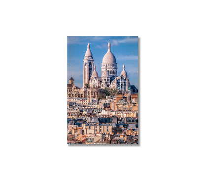 Temple Basilica Sacre Coeur Paris France Canvas Print-Canvas Print-CetArt-1 panel-16x24 inches-CetArt