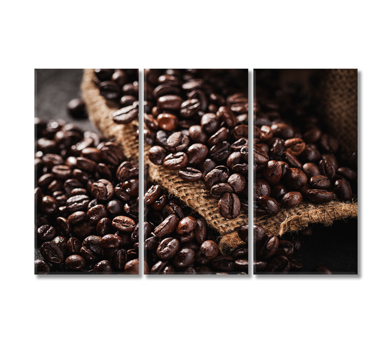 Coffee Beans Canvas Print-Canvas Print-CetArt-3 Panels-36x24 inches-CetArt