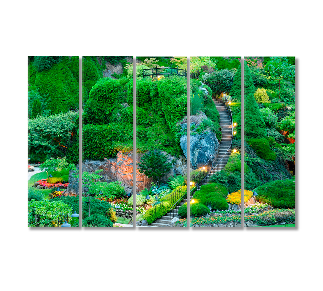 Butchart Gardens Canada Canvas Print-Canvas Print-CetArt-5 Panels-36x24 inches-CetArt