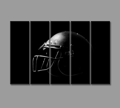 American Football Helmet Canvas Print-Canvas Print-CetArt-5 Panels-36x24 inches-CetArt