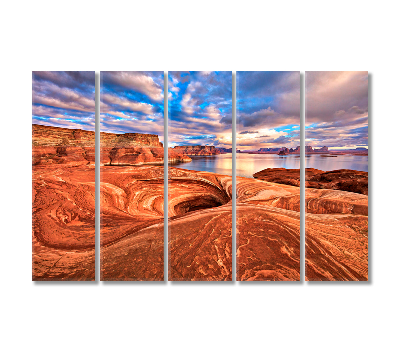 Lake Powell Arizona Canvas Print-Canvas Print-CetArt-5 Panels-36x24 inches-CetArt