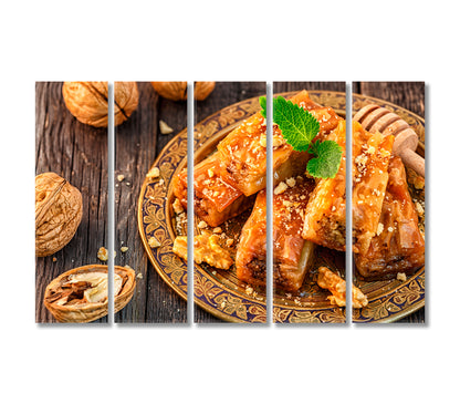 Turkish Baklava Canvas Print-Canvas Print-CetArt-5 Panels-36x24 inches-CetArt