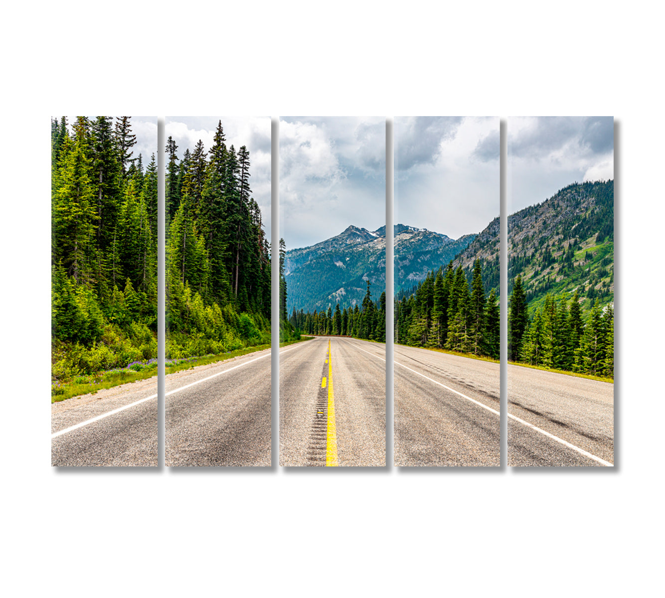 North Cascades National Park Washington State Canvas Print-Canvas Print-CetArt-5 Panels-36x24 inches-CetArt