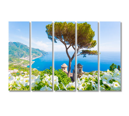 Ravello Amalfi Coast Italy Canvas Print-Canvas Print-CetArt-5 Panels-36x24 inches-CetArt