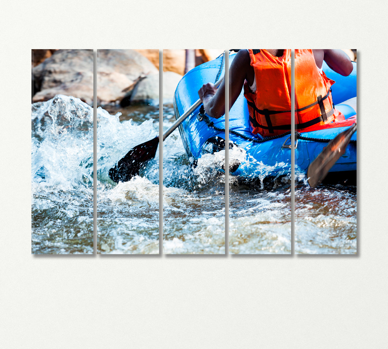 Rafting Canvas Print-Canvas Print-CetArt-5 Panels-36x24 inches-CetArt