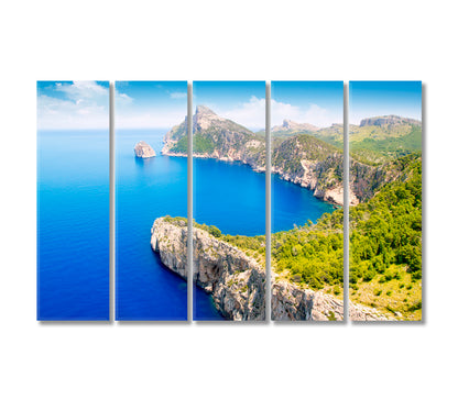 Mallorca Island Spain Canvas Print-Canvas Print-CetArt-5 Panels-36x24 inches-CetArt