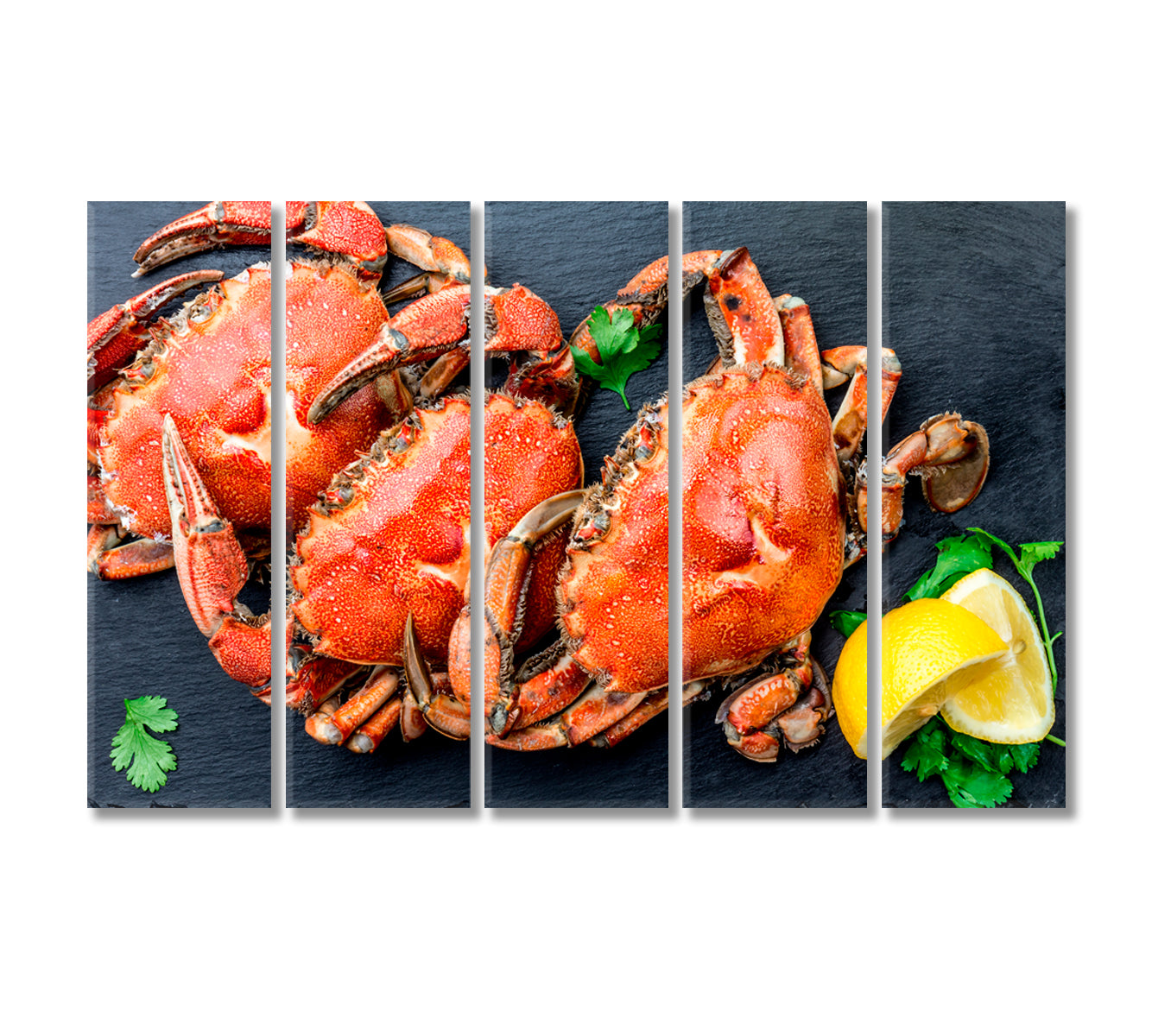 Crabs Canvas Print-Canvas Print-CetArt-5 Panels-36x24 inches-CetArt