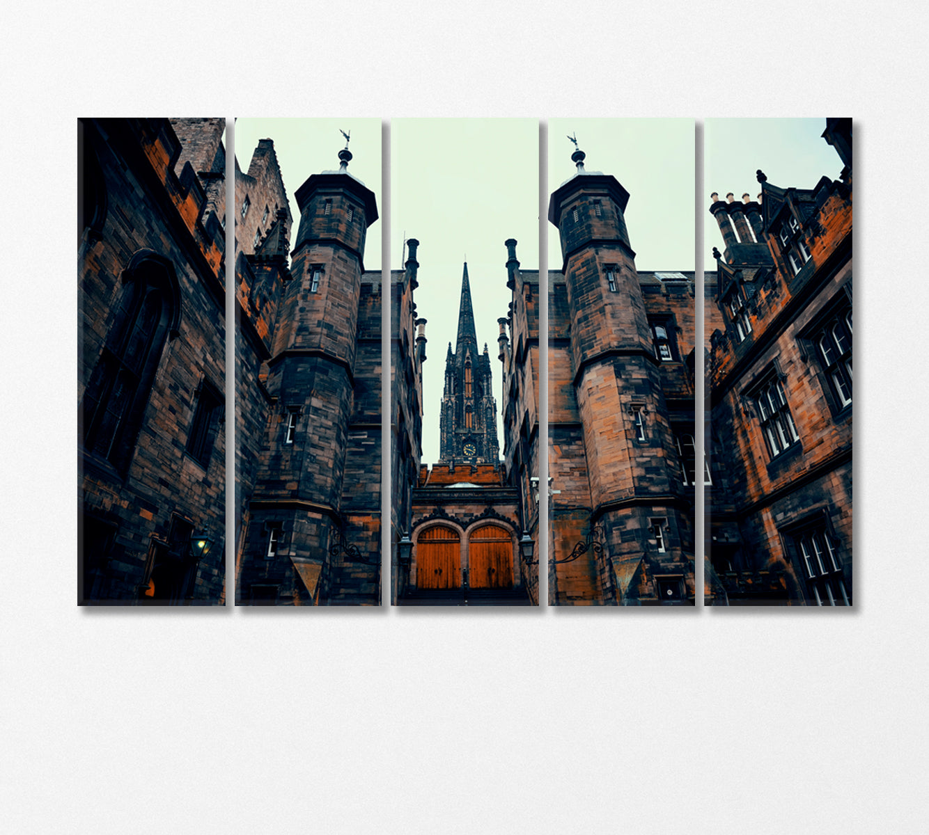 University of Edinburgh UK Canvas Print-Canvas Print-CetArt-5 Panels-36x24 inches-CetArt