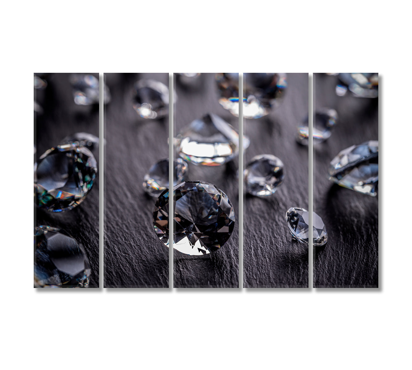 Diamonds Canvas Print-CetArt-5 Panels-36x24 inches-CetArt