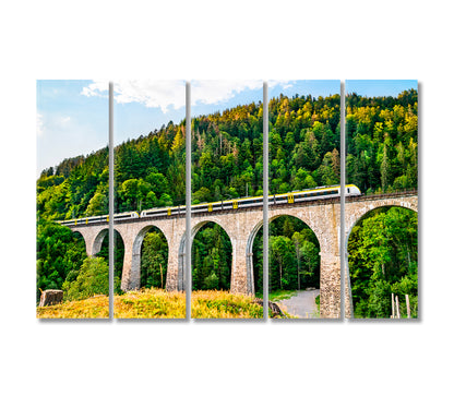 Ravenna Bridge in Black Forest Baden-Wurttemberg Germany Canvas Print-Canvas Print-CetArt-5 Panels-36x24 inches-CetArt