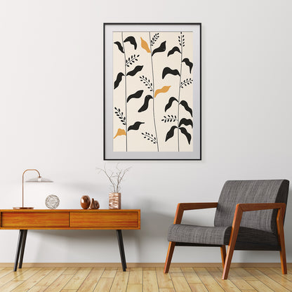 Abstract Minimalistic Leaves Wall Art Boho Wall Decor-Vertical Posters NOT FRAMED-CetArt-8″x10″ inches-CetArt