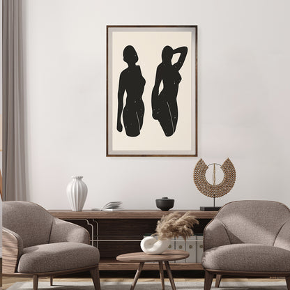 Abstract Woman Silhouette Vintage Art Prints Poster-Vertical Posters NOT FRAMED-CetArt-8″x10″ inches-CetArt