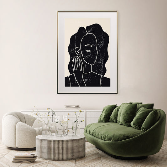 Woman Portrait Modern Abstract Art Posters-Vertical Posters NOT FRAMED-CetArt-8″x10″ inches-CetArt