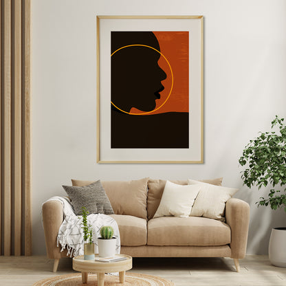 African Woman Portrait Living Room Poster-Vertical Posters NOT FRAMED-CetArt-8″x10″ inches-CetArt