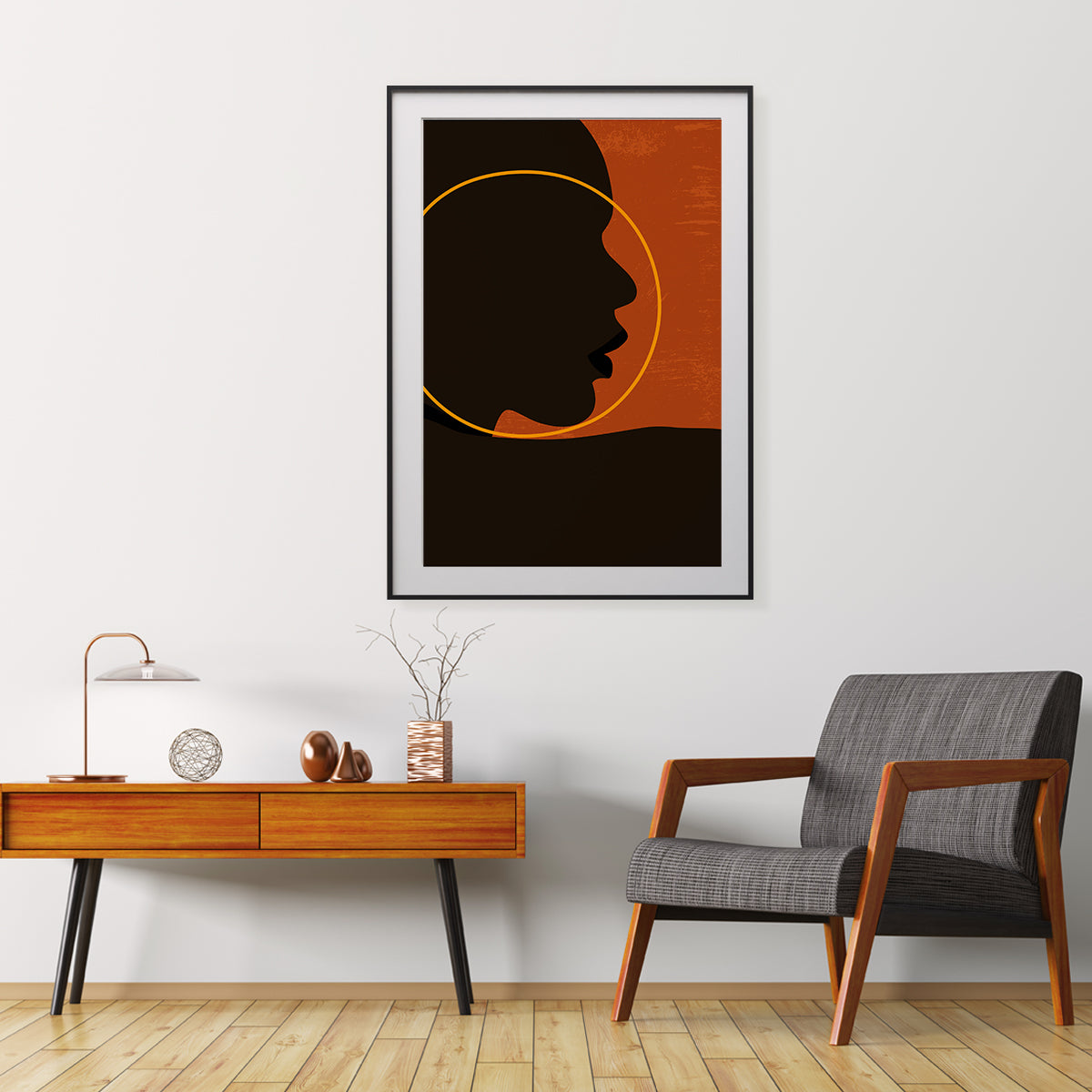 African Woman Portrait Living Room Poster-Vertical Posters NOT FRAMED-CetArt-8″x10″ inches-CetArt