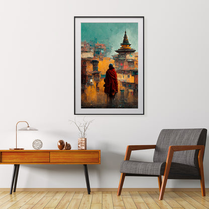 Fantastic Lost Ancient City Modern Art Print For Interior Decoration-Vertical Posters NOT FRAMED-CetArt-8″x10″ inches-CetArt