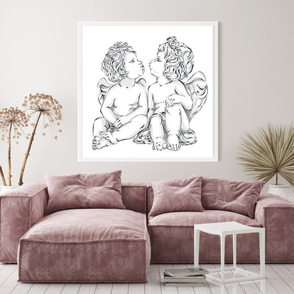 Cupid Posters For Living Room Wall-Square Posters NOT FRAMED-CetArt-8″x8″ inches-CetArt