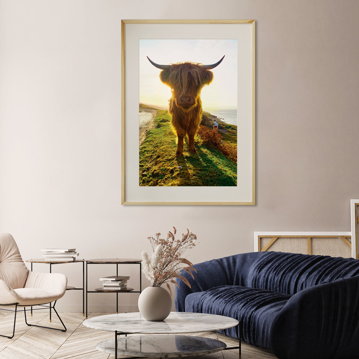 Highland Cow Scotland Posters Art Prints For Your Wall-Vertical Posters NOT FRAMED-CetArt-8″x10″ inches-CetArt