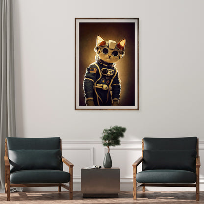 Cat Astronaut Cool Art Posters-Vertical Posters NOT FRAMED-CetArt-8″x10″ inches-CetArt