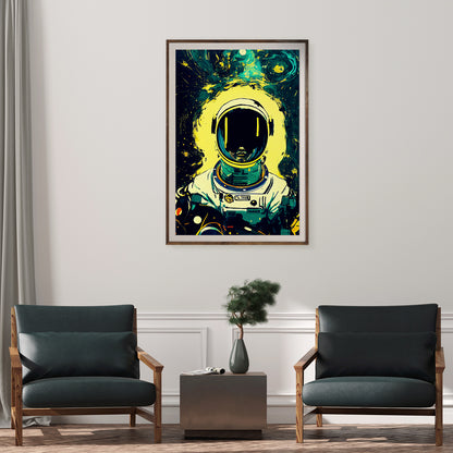 Abstract Astronaut in Spacesuit Posters Wall Art Prints-Vertical Posters NOT FRAMED-CetArt-8″x10″ inches-CetArt