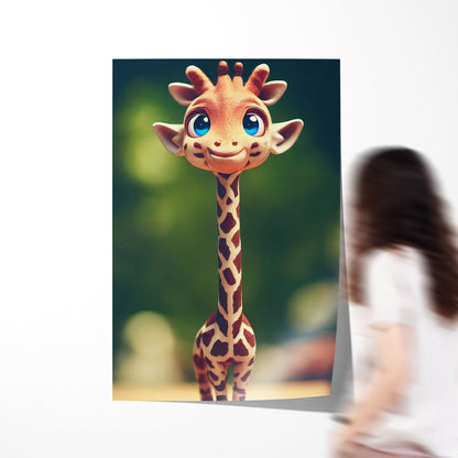 Adorable Baby Giraffe Poster Kids Room Decor-Vertical Posters NOT FRAMED-CetArt-8″x10″ inches-CetArt