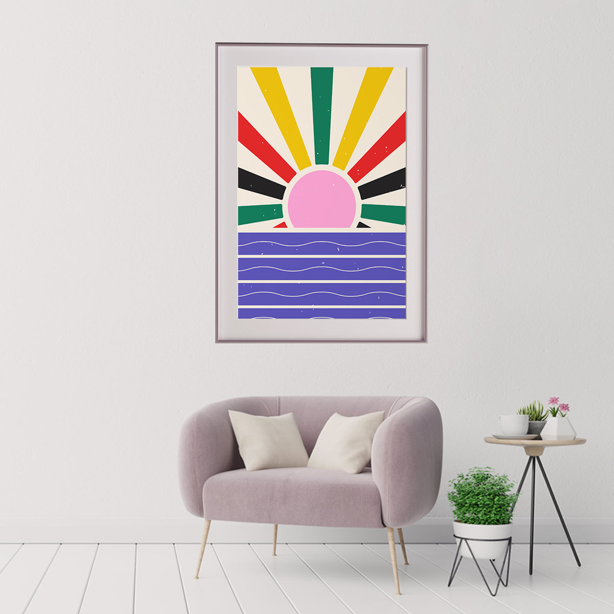 Pop Art Multicolor Sun Poster-Vertical Posters NOT FRAMED-CetArt-8″x10″ inches-CetArt