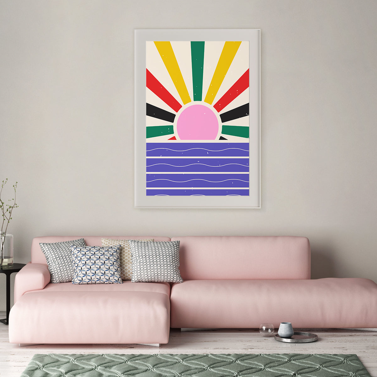 Pop Art Multicolor Sun Poster-Vertical Posters NOT FRAMED-CetArt-8″x10″ inches-CetArt