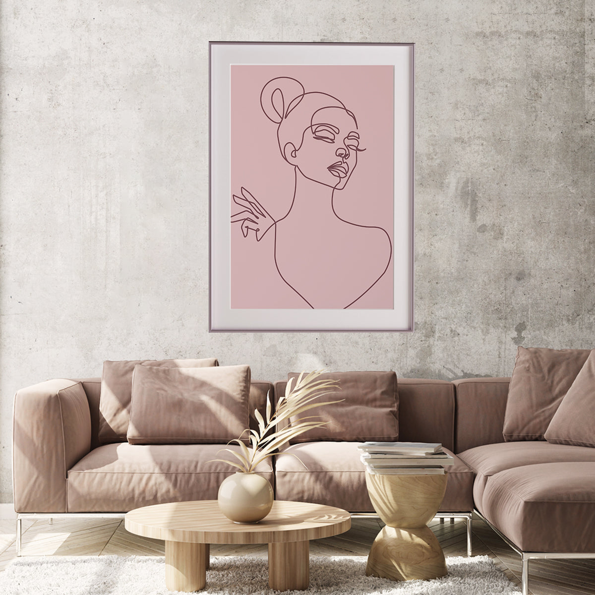 Abstract Line Art Woman Silhouette Trendy Posters For Home-Vertical Posters NOT FRAMED-CetArt-8″x10″ inches-CetArt