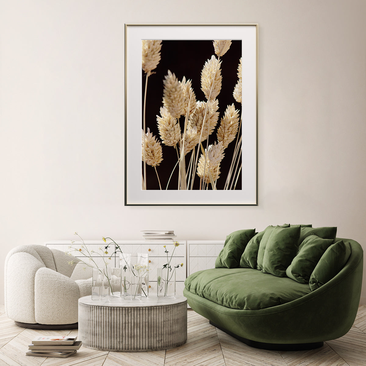 Dry Beige Grass Vintage Interior Poster-Vertical Posters NOT FRAMED-CetArt-8″x10″ inches-CetArt