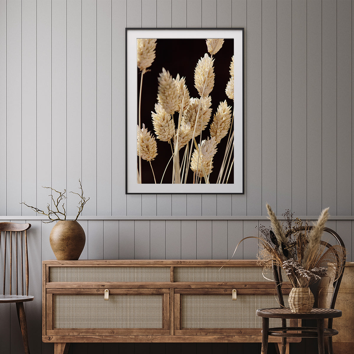 Dry Beige Grass Vintage Interior Poster-Vertical Posters NOT FRAMED-CetArt-8″x10″ inches-CetArt