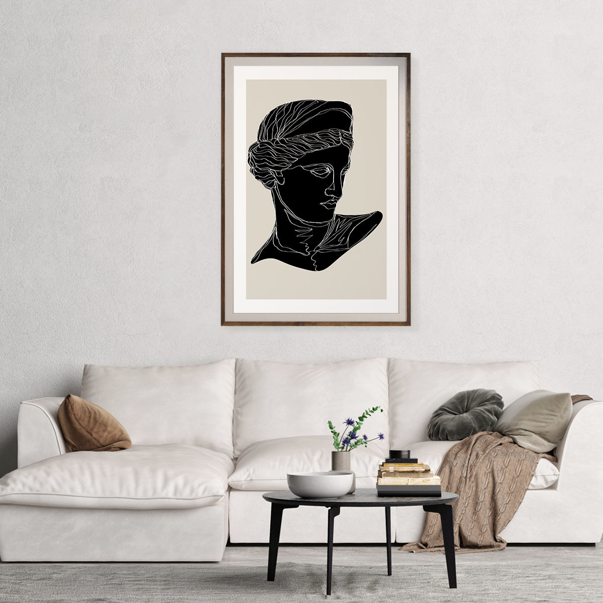 Antique Sculptures Silhouette Vintage Posters For Room-Vertical Posters NOT FRAMED-CetArt-8″x10″ inches-CetArt