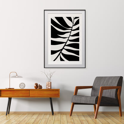 Black Leaf Poster Botanical Wall Decoration-Vertical Posters NOT FRAMED-CetArt-8″x10″ inches-CetArt