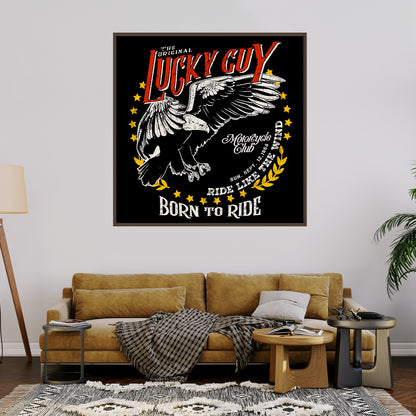 Born to Ride Quotes Posters Wall Art-Square Posters NOT FRAMED-CetArt-8″x8″ inches-CetArt