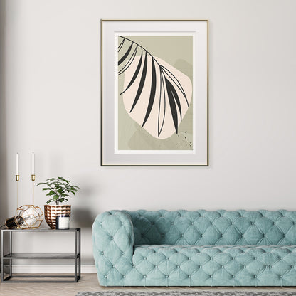 Abstract Green Leaves Botanical Art Modern Poster-Vertical Posters NOT FRAMED-CetArt-8″x10″ inches-CetArt