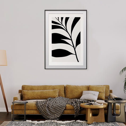 Plant Posters Black Leaf Wall Art-Vertical Posters NOT FRAMED-CetArt-8″x10″ inches-CetArt