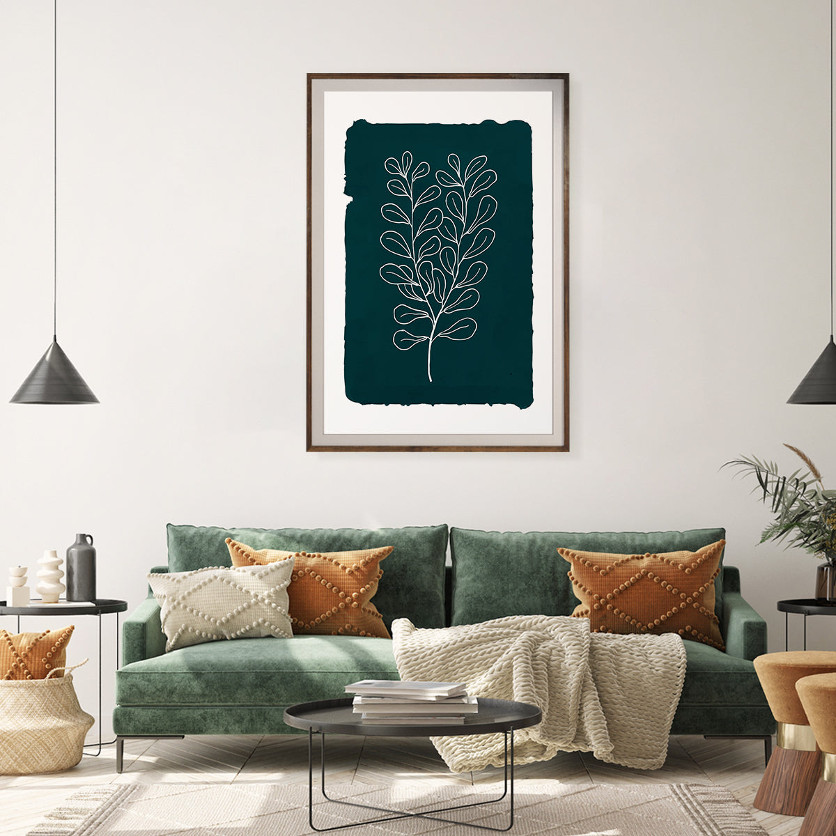 Foliage Line Art Minimalist Watercolor Posters Wall Art Prints-Vertical Posters NOT FRAMED-CetArt-8″x10″ inches-CetArt