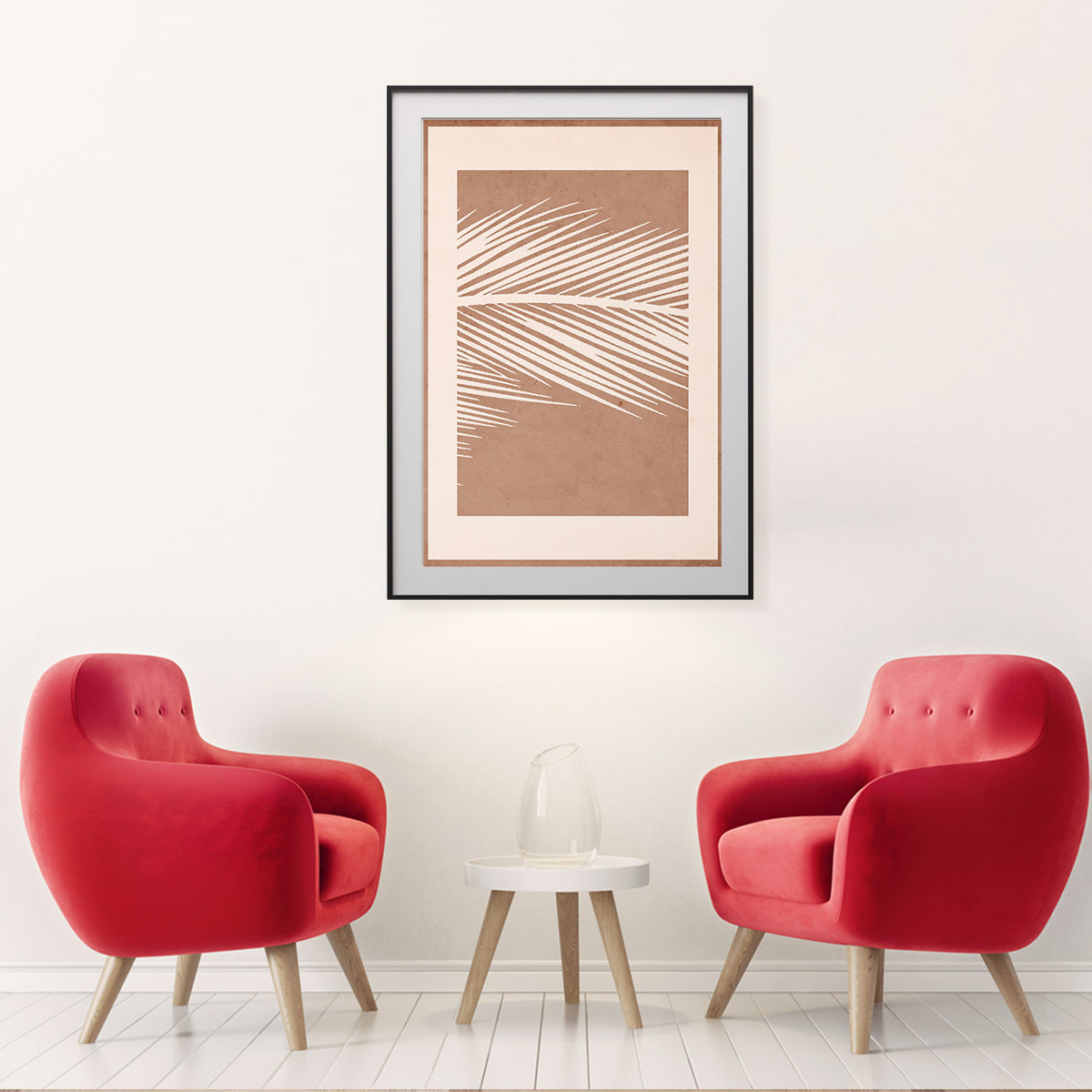 Brown Leaf Abstract Wall Poster Print-Vertical Posters NOT FRAMED-CetArt-8″x10″ inches-CetArt