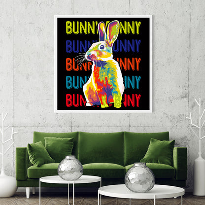 Creative Bunny Poster For Home Decor-Square Posters NOT FRAMED-CetArt-8″x8″ inches-CetArt